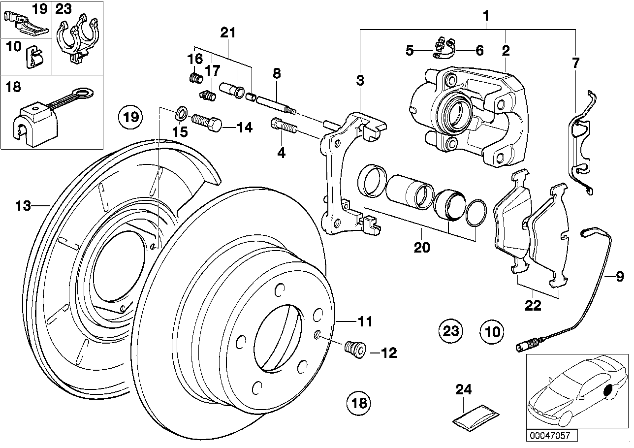 BMW 34351179821 - Kulumisenilmaisin, jarrupala inparts.fi