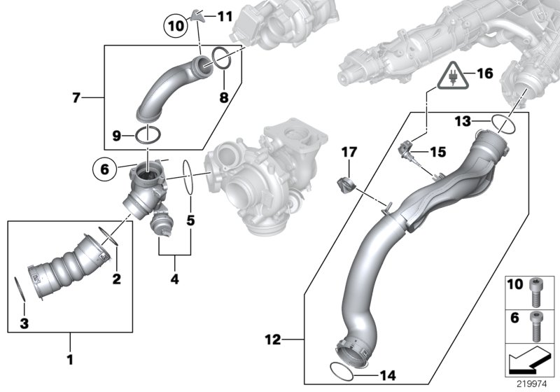 BMW 11 61 7 796 622 - Tiivisterengas, ahtoilmaletku inparts.fi