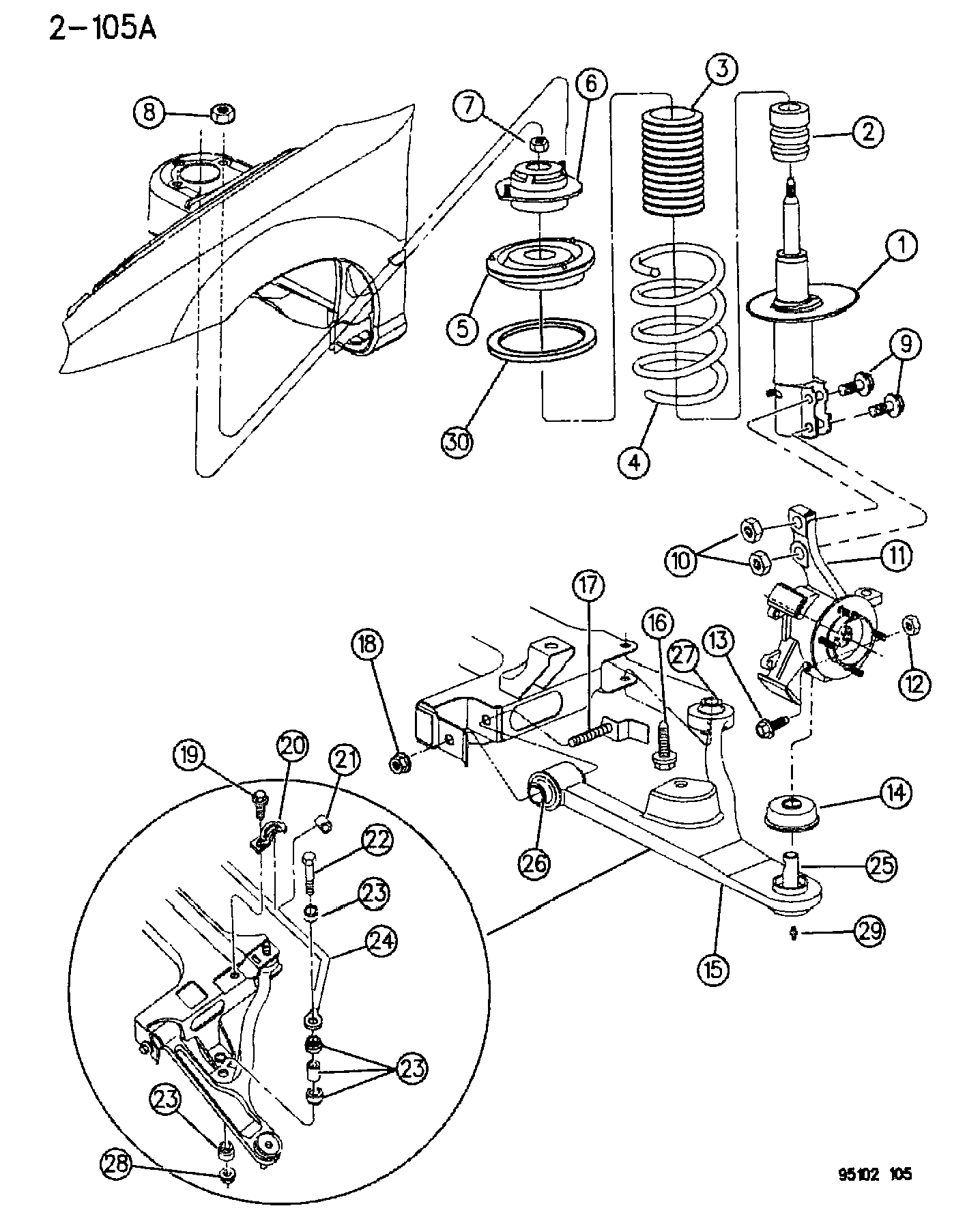 Chrysler 476 2137 - Tanko, kallistuksenvaimennin inparts.fi