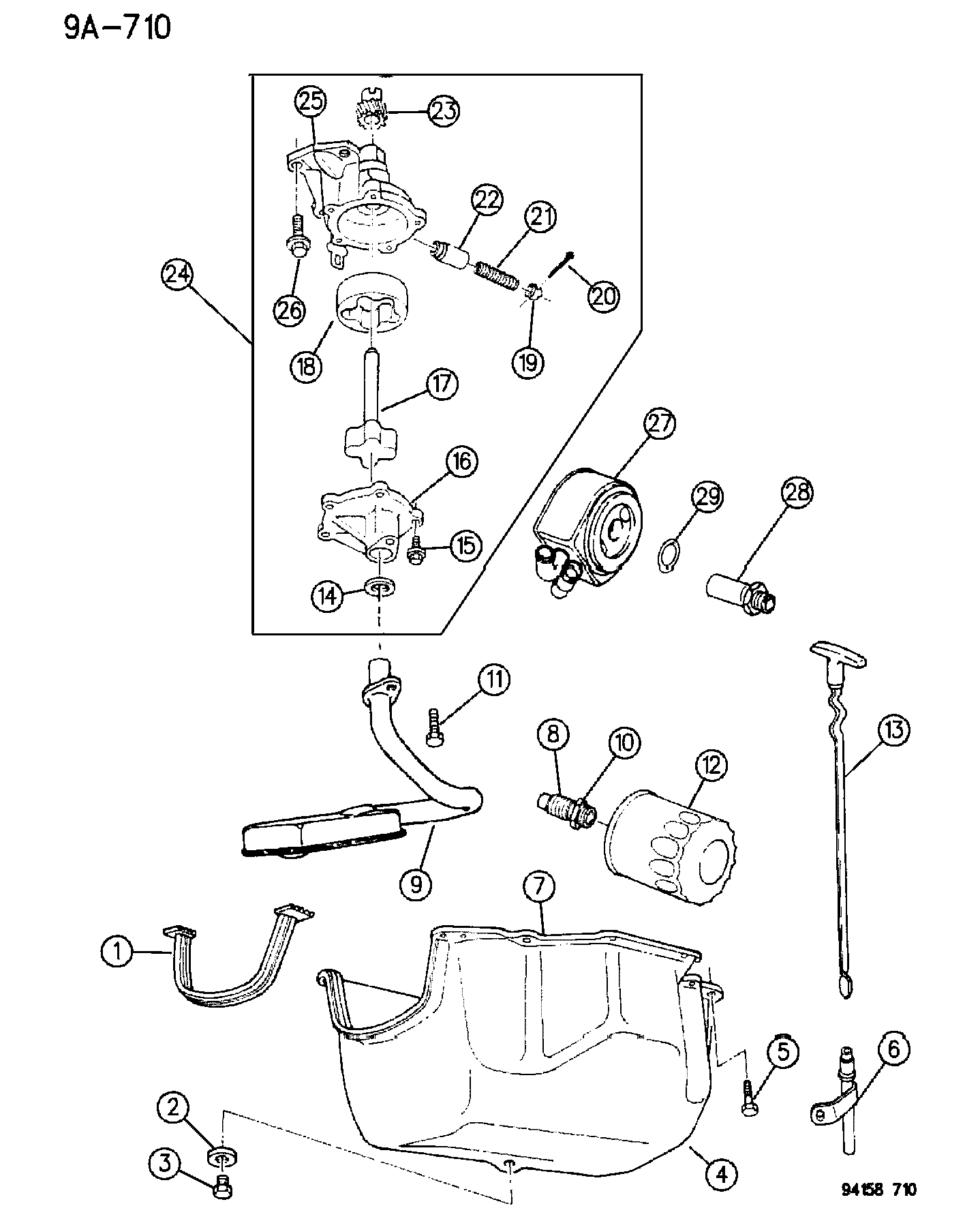 Chrysler 474 0294 - Tiiviste, öljynjäähdytin inparts.fi