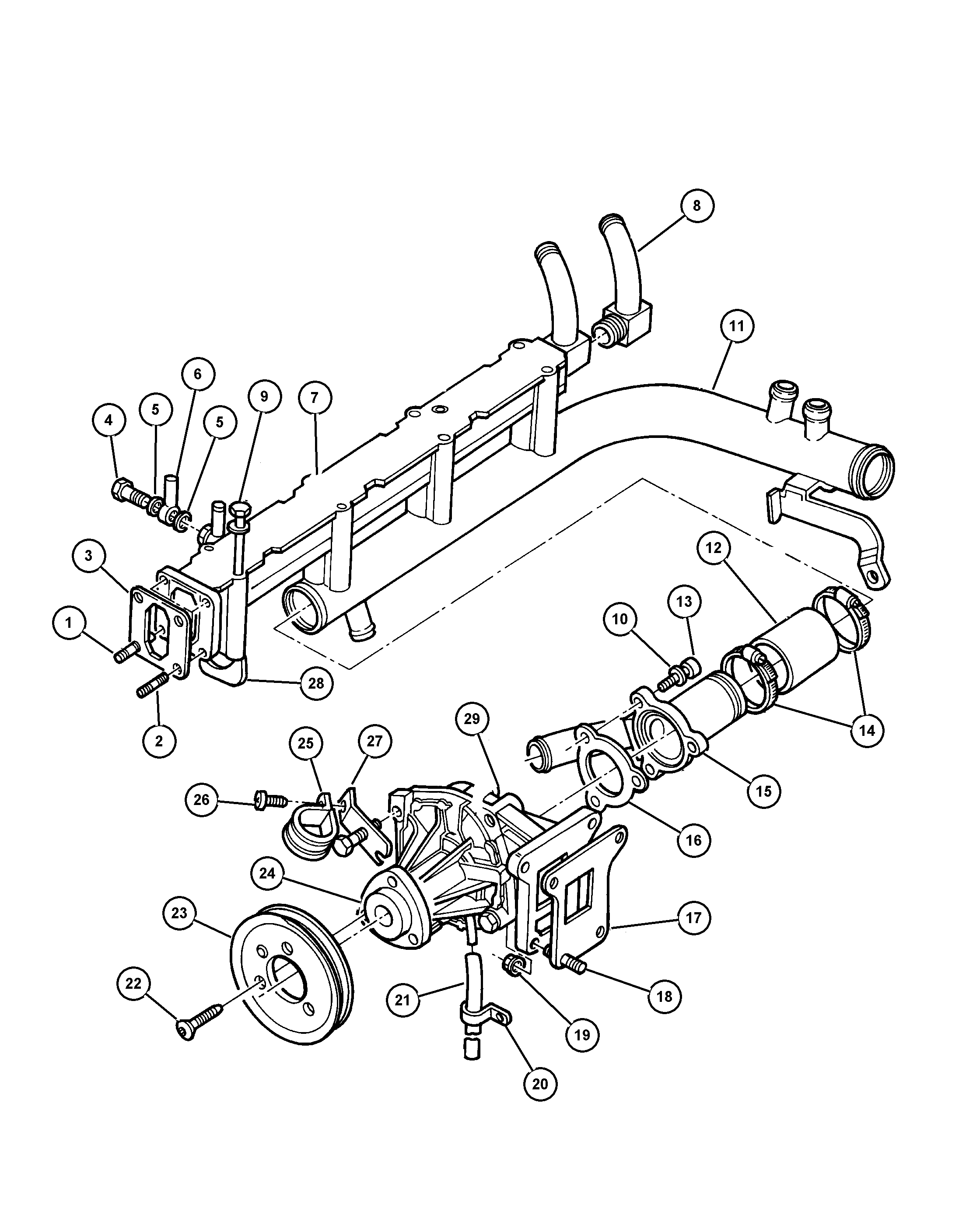 Chrysler 4 864 566 - Vesipumppu inparts.fi