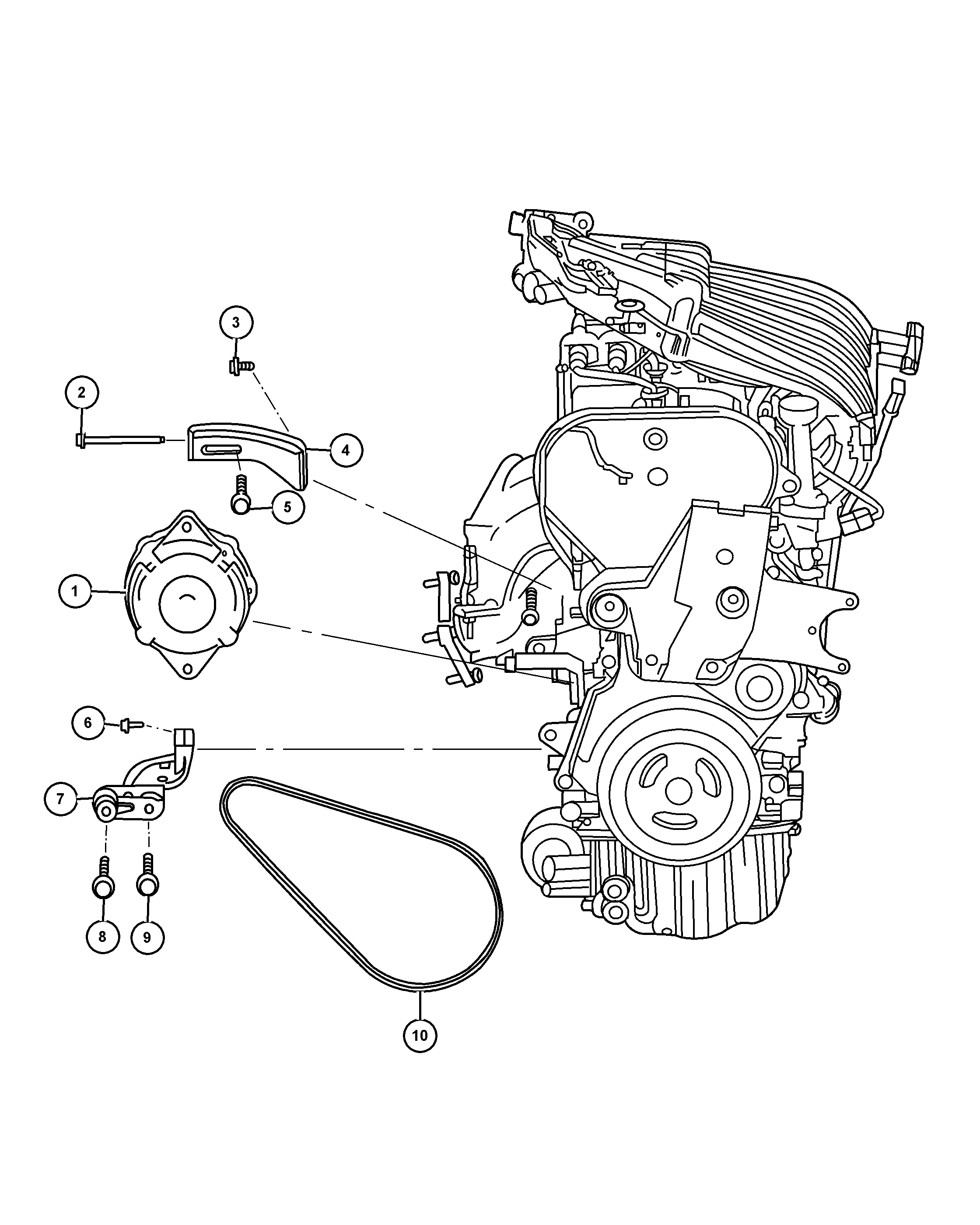 Chrysler 5033 253AA - Laturi inparts.fi