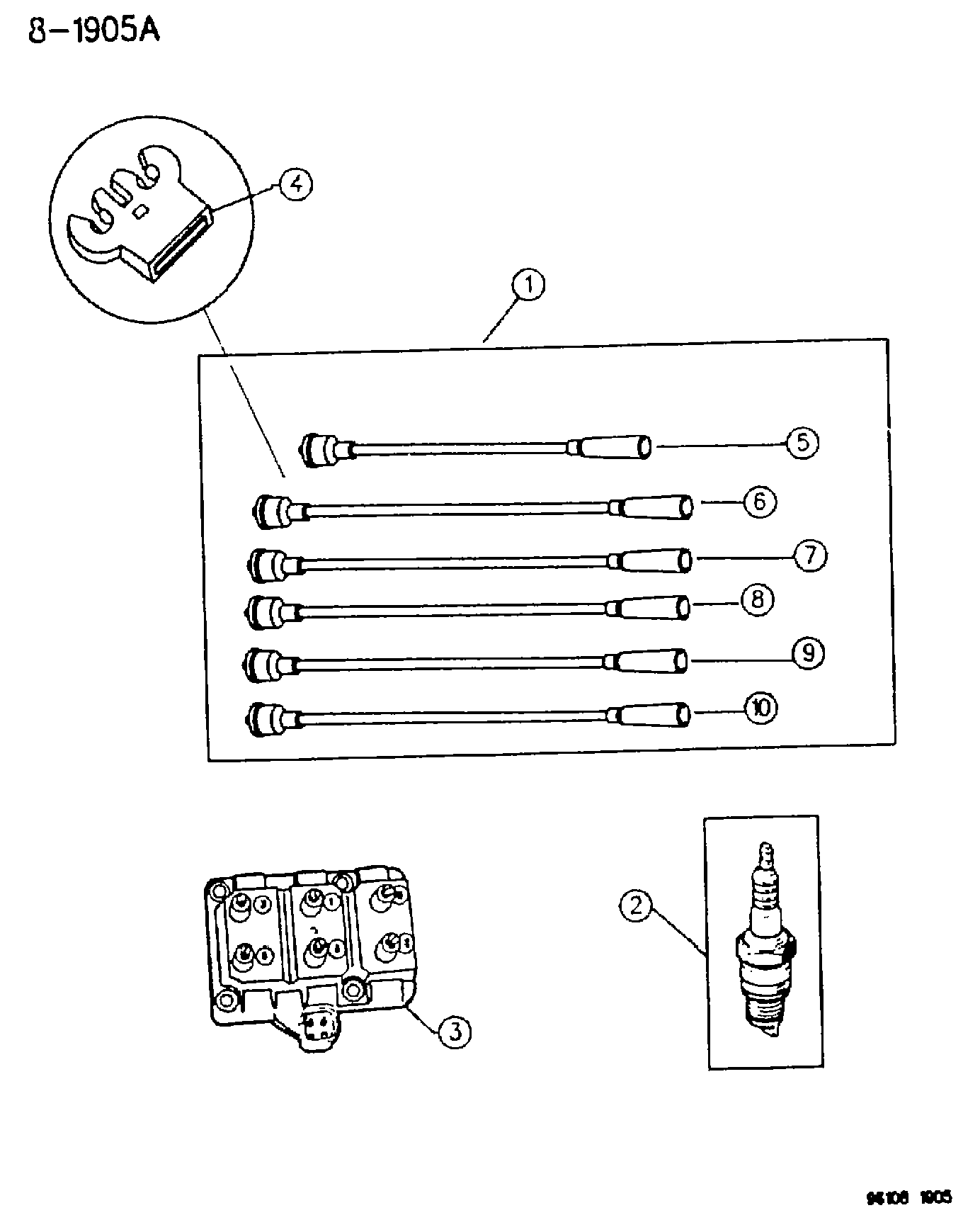 Chrysler 479 7685 - Sytytysjohtosarja inparts.fi