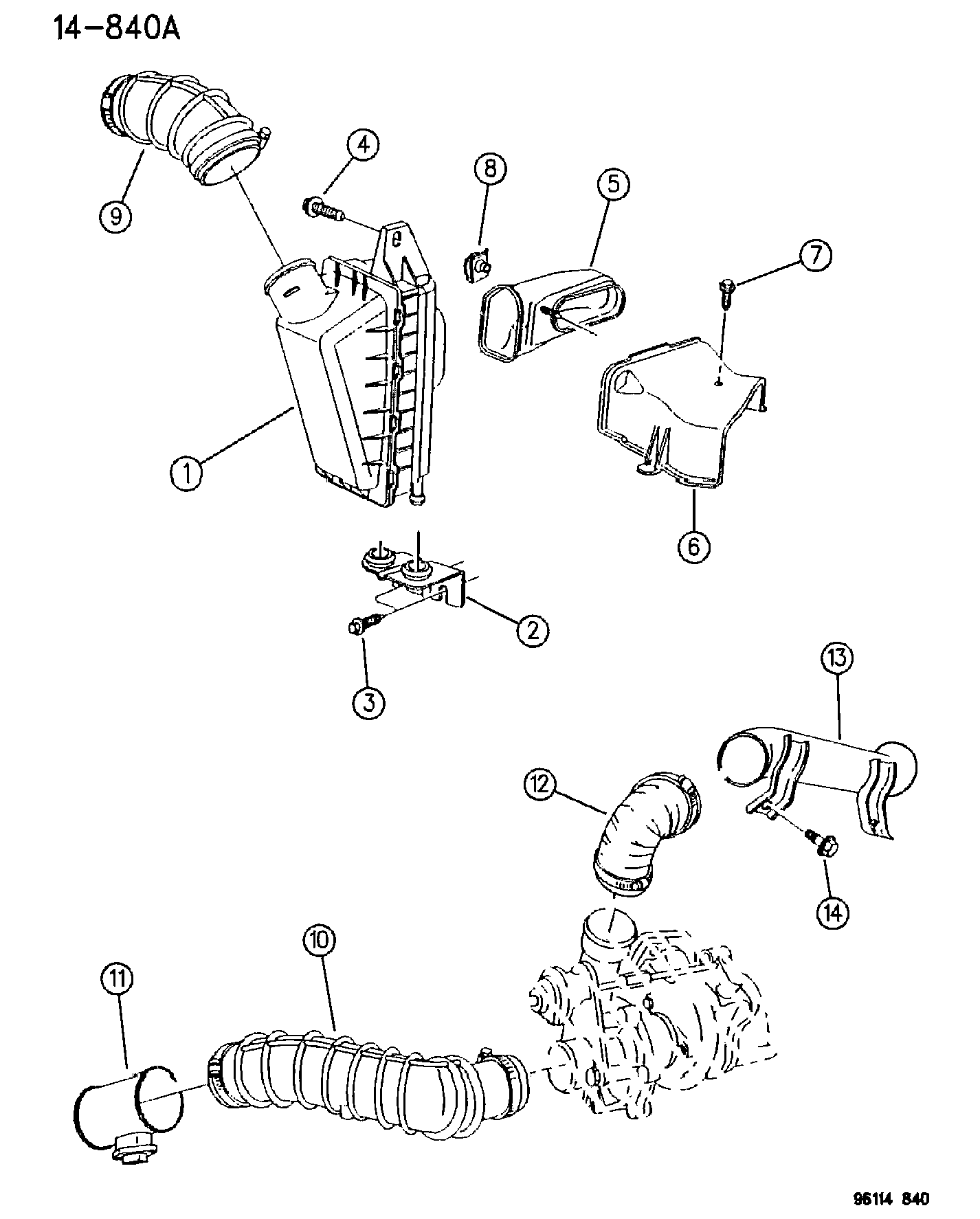 Chrysler 461 2698 - Ilmamassamittari inparts.fi