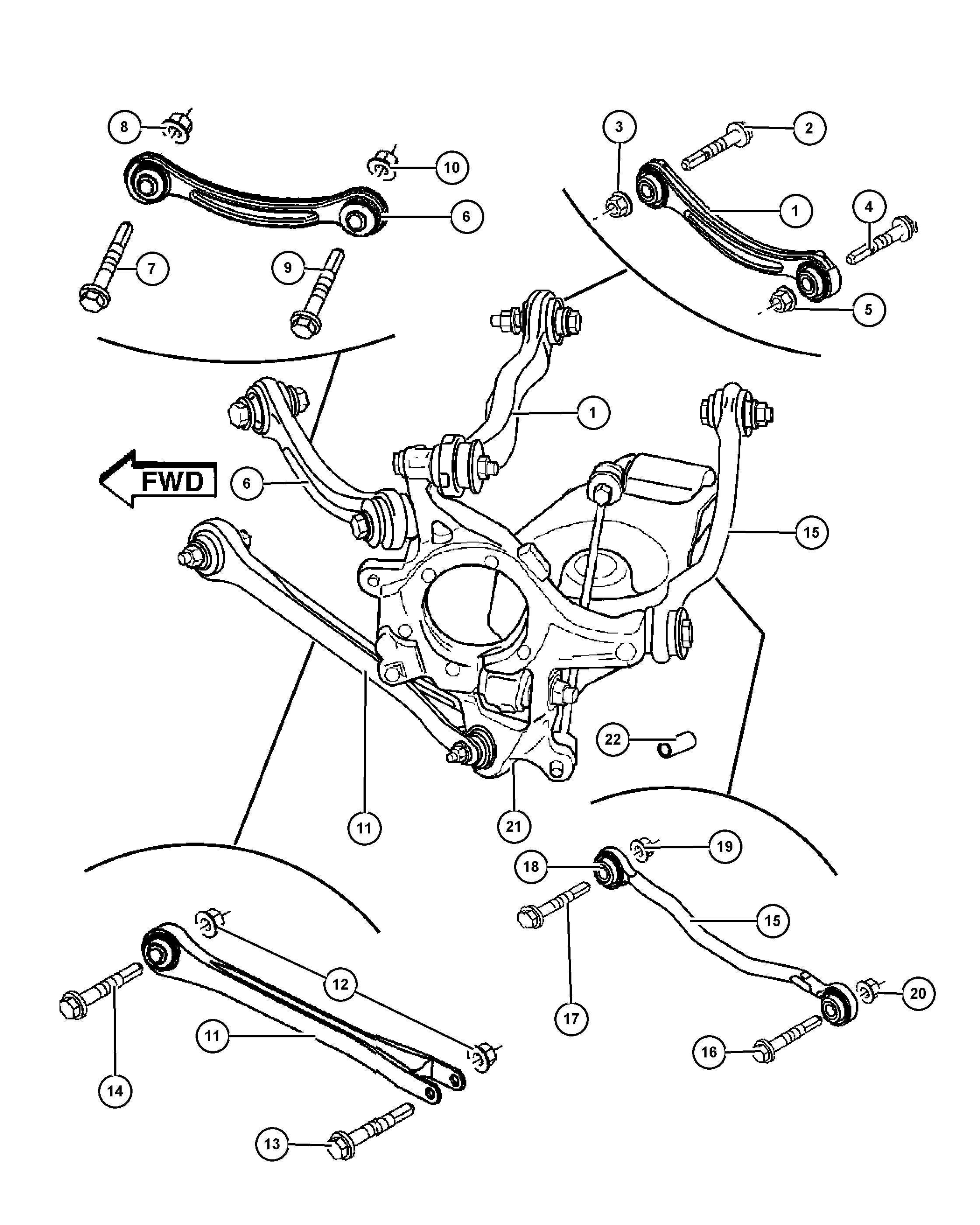 Chrysler 4782 936AA - Tukivarren hela inparts.fi