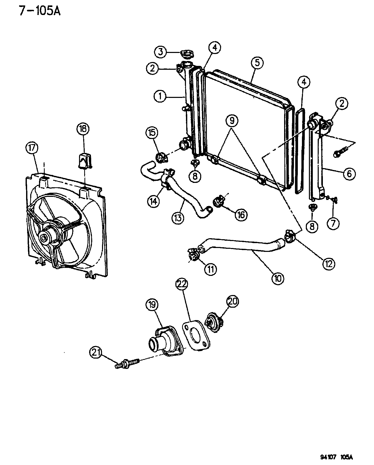 Chrysler 449 4470 - Termostaatti, jäähdytysneste inparts.fi