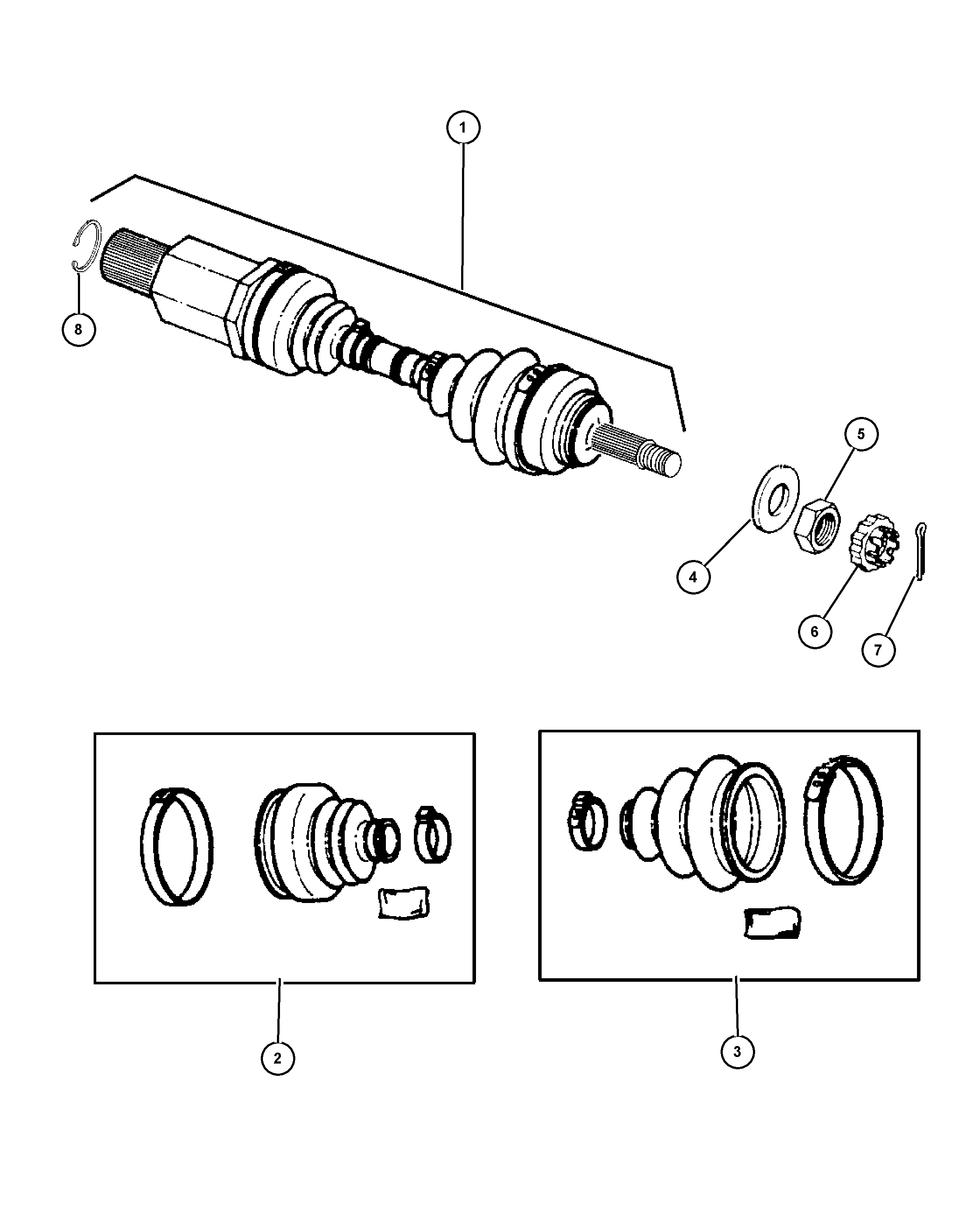 Chrysler 4641 883AC - Nivelsarja, vetoakseli inparts.fi