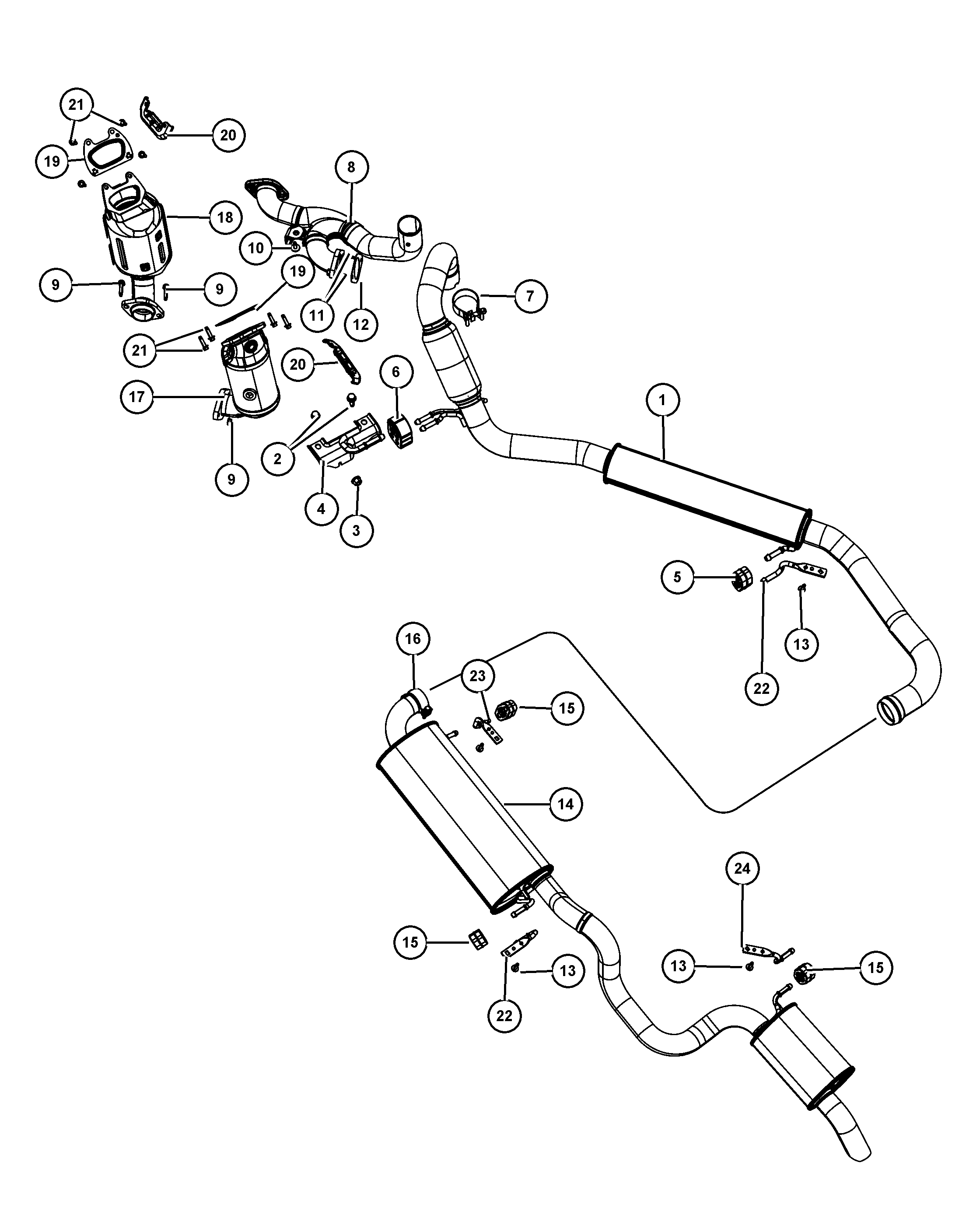 Chrysler 68093 232AA - Tiiviste, pakosarja inparts.fi