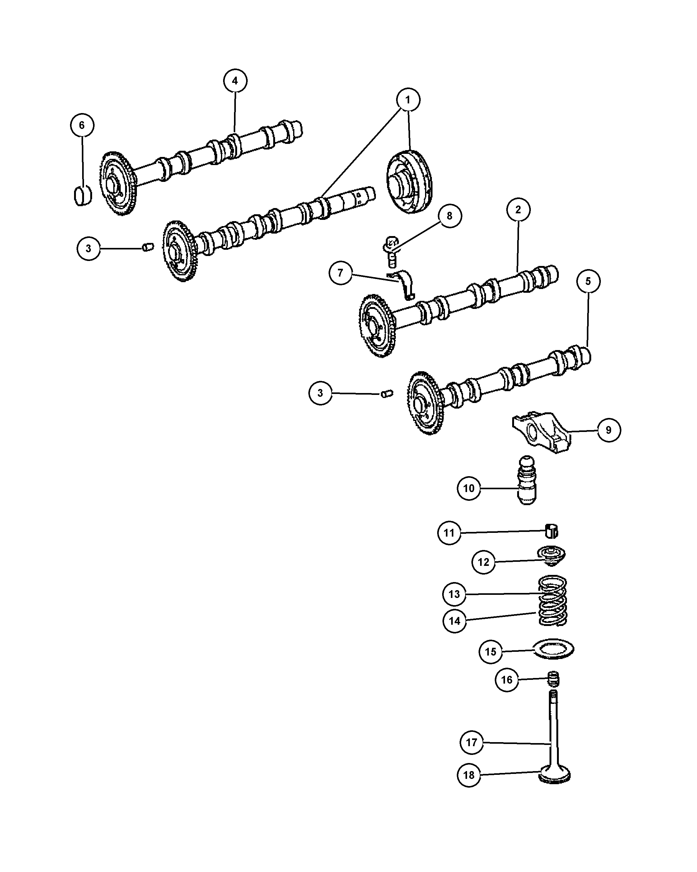 Chrysler 5175 438AA - Tiivistesarja, venttiilivarsi inparts.fi