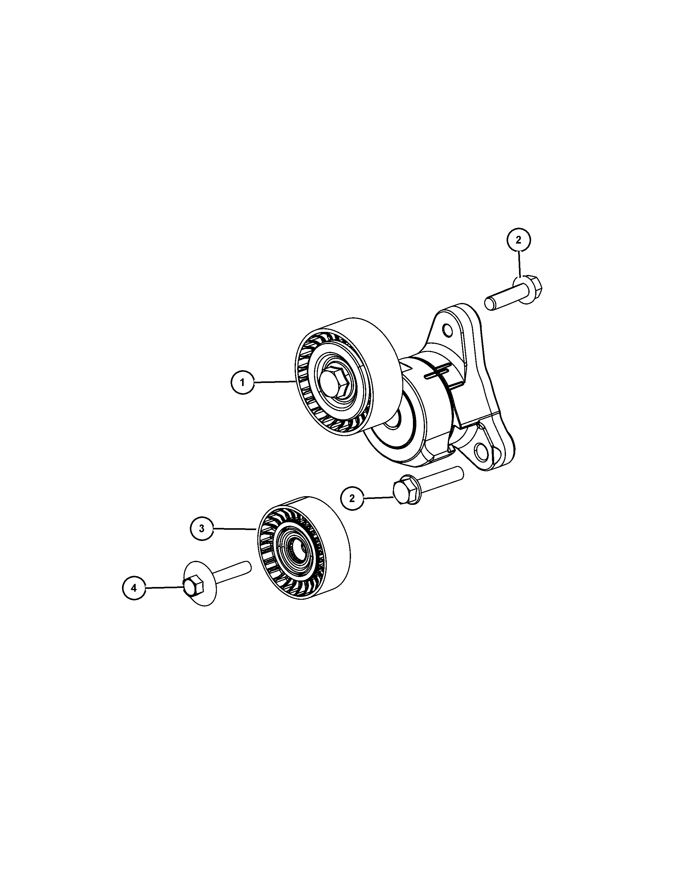 Chrysler 4627 742AA - Hihnankiristin, moniurahihna inparts.fi