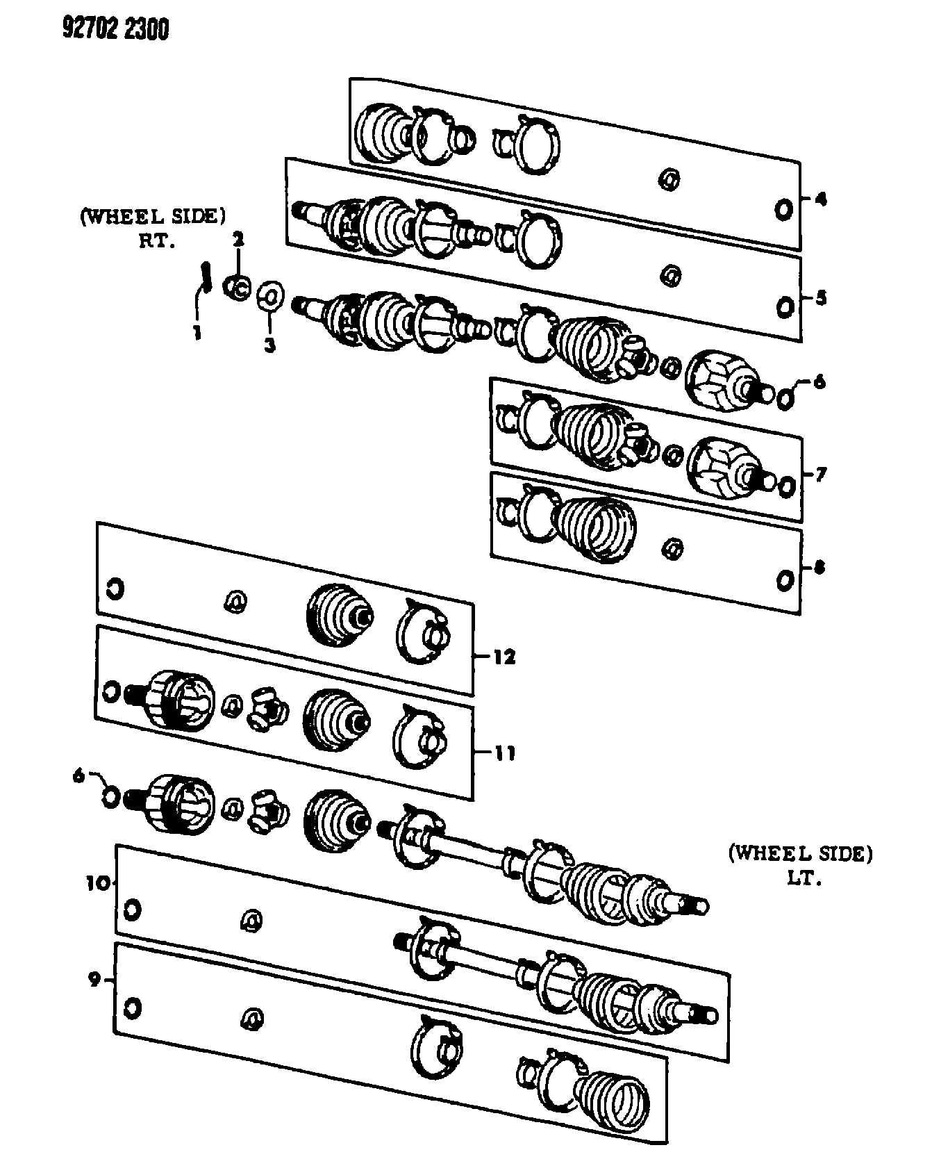 Mitsubishi MB52 6977 - Paljekumi, vetoakseli inparts.fi