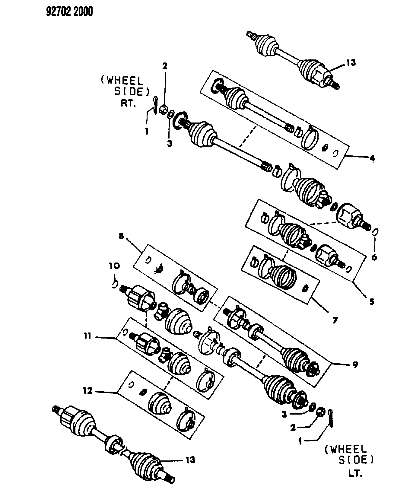 Mitsubishi MB89 6311 - Nivelsarja, vetoakseli inparts.fi