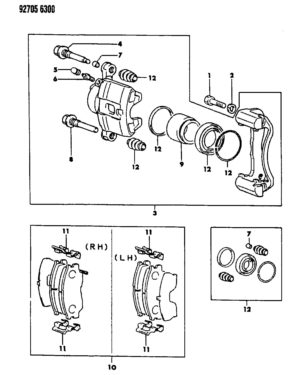 Mitsubishi MB89 5072 - Jarrupala, levyjarru inparts.fi