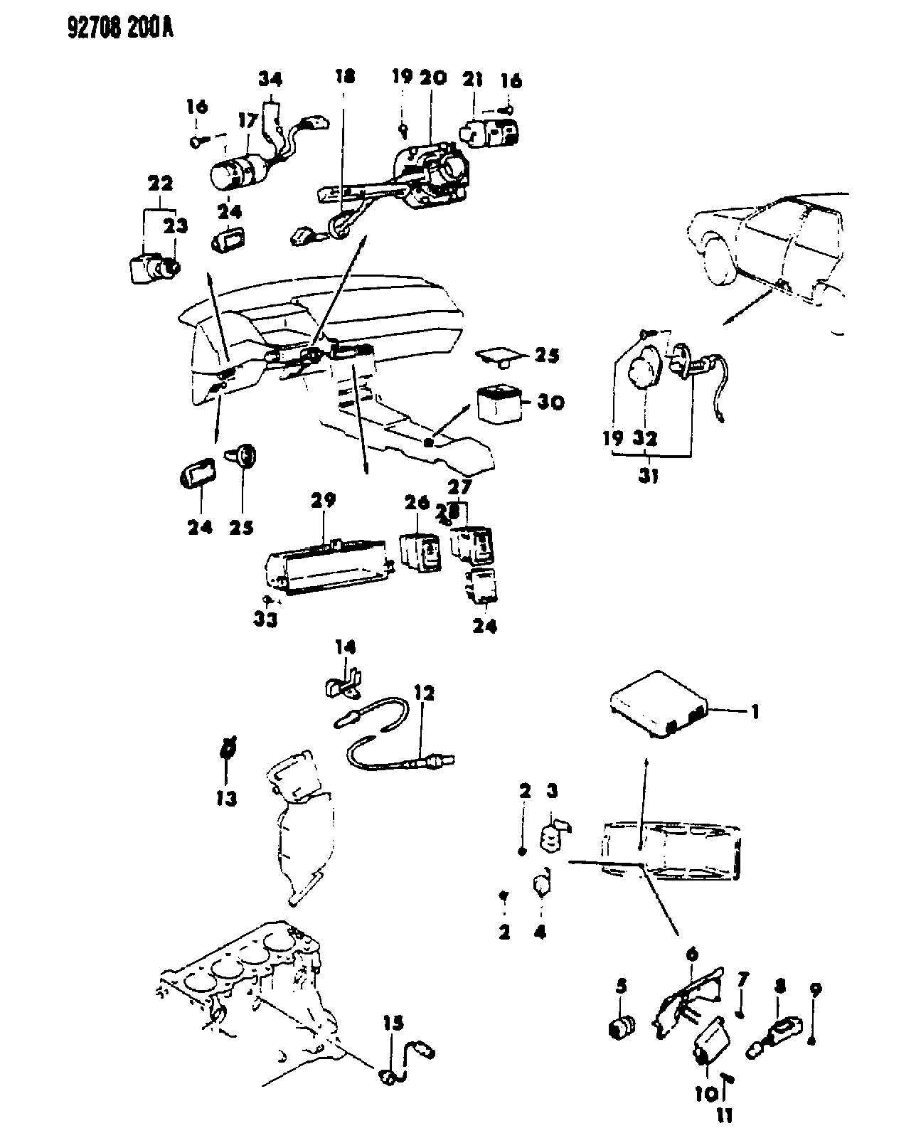 Chrysler MD 148 738 - Lambdatunnistin inparts.fi