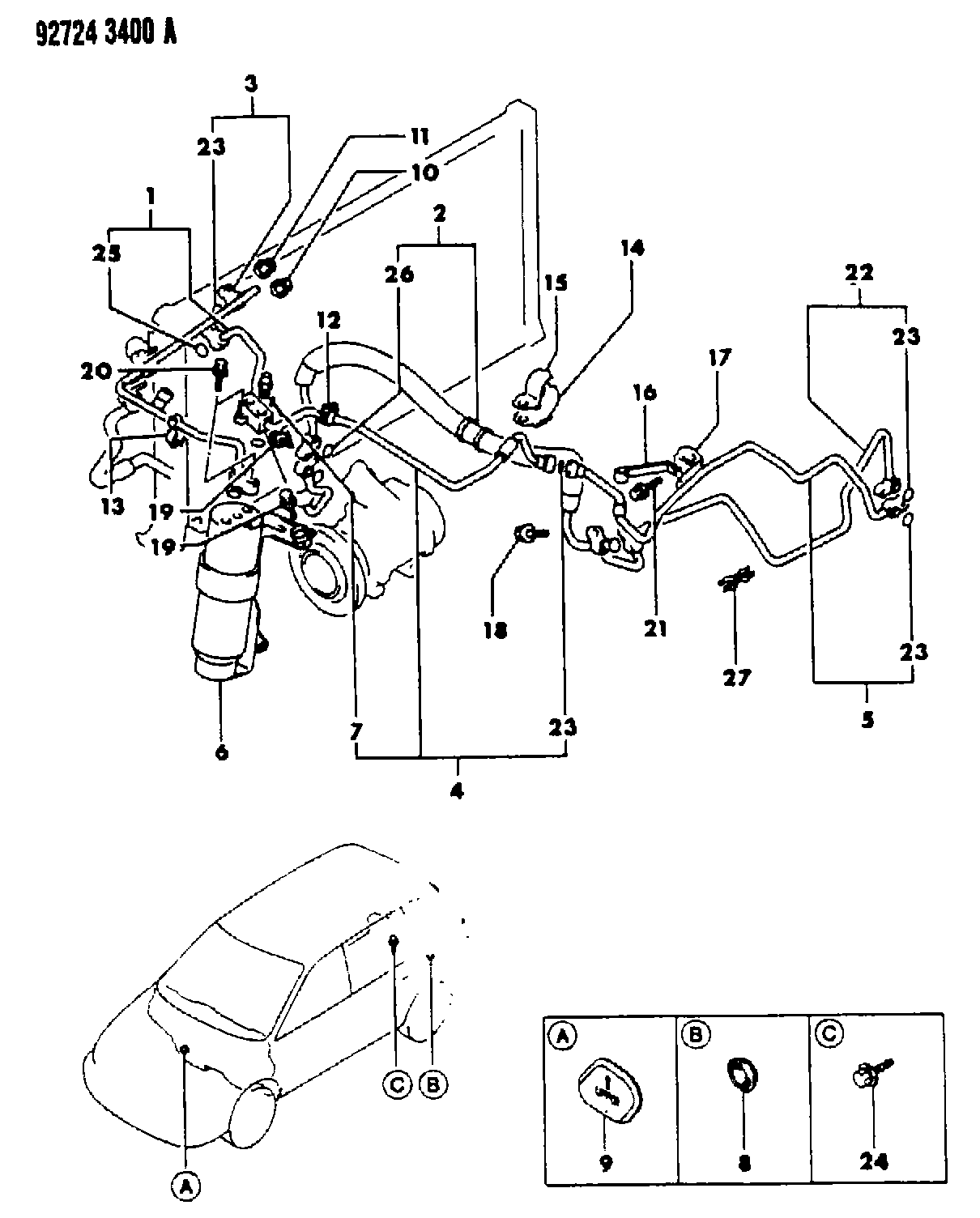 Chrysler MB89 9497 - Kuivain, ilmastointilaite inparts.fi