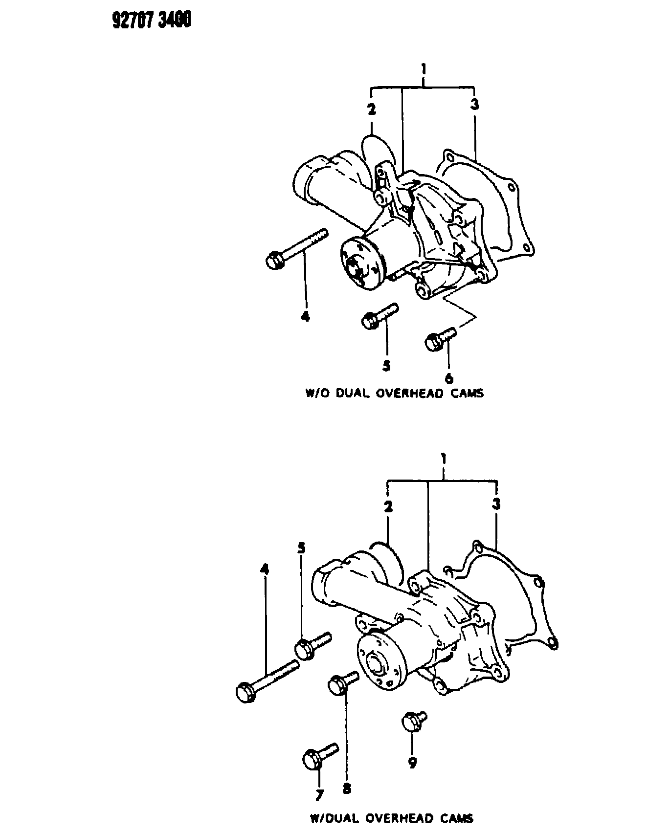 Mitsubishi MD 972053 - Vesipumppu inparts.fi