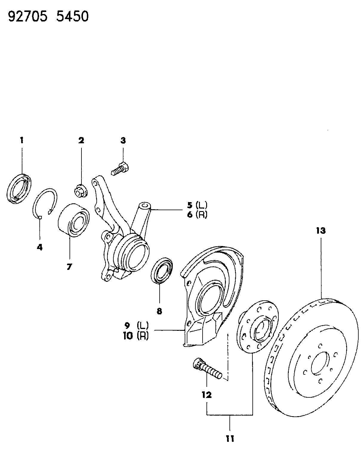 Mitsubishi MB80 8445 - Pyöränlaakerisarja inparts.fi