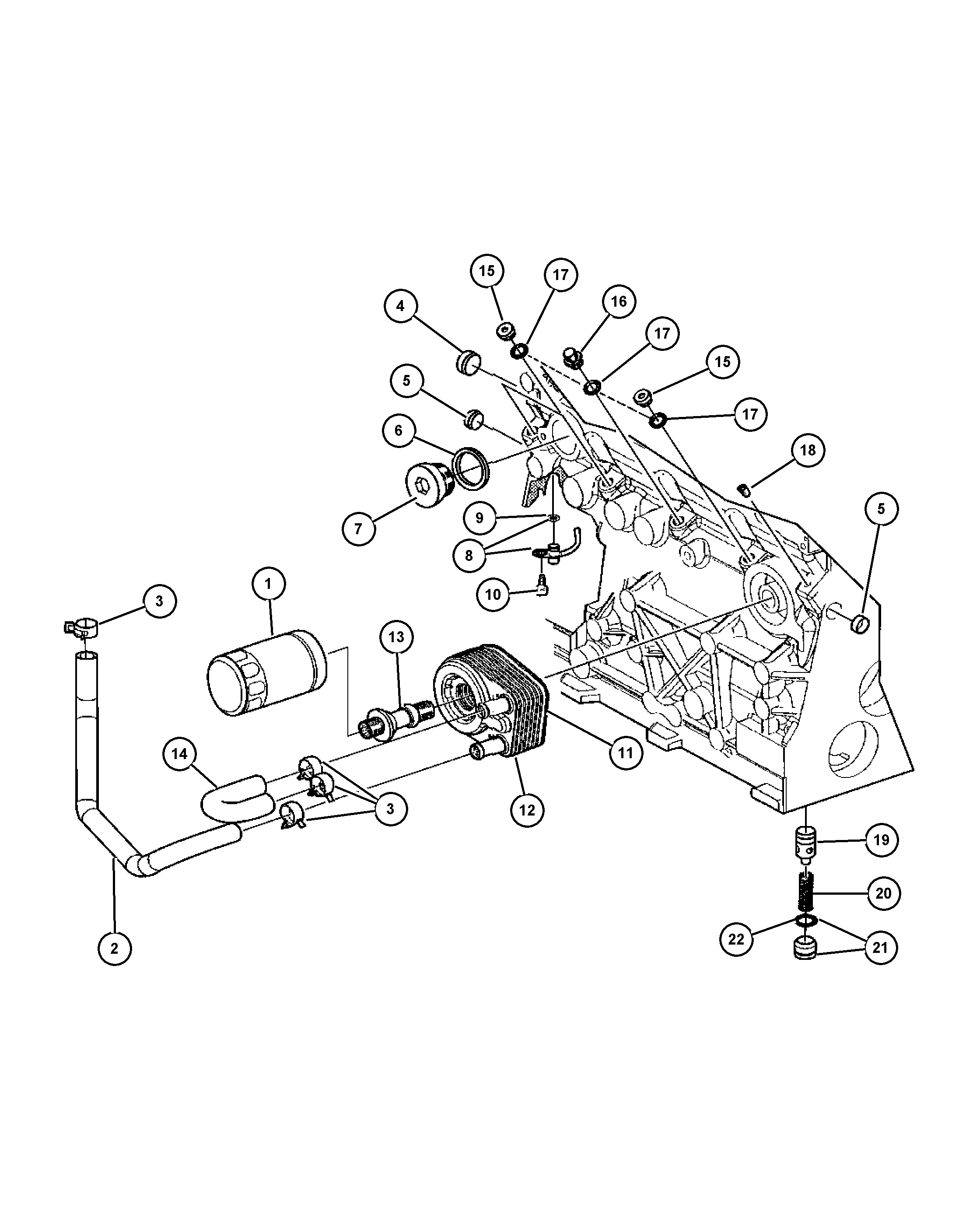 Chrysler 5166 925AA - Moottoriöljyn jäähdytin inparts.fi