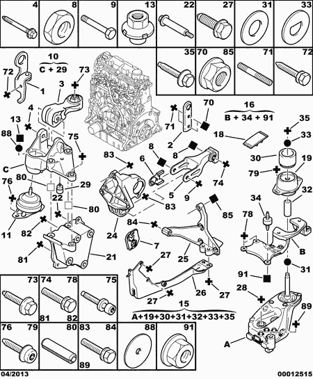 CITROËN 1806 50 - Moottorin tuki inparts.fi