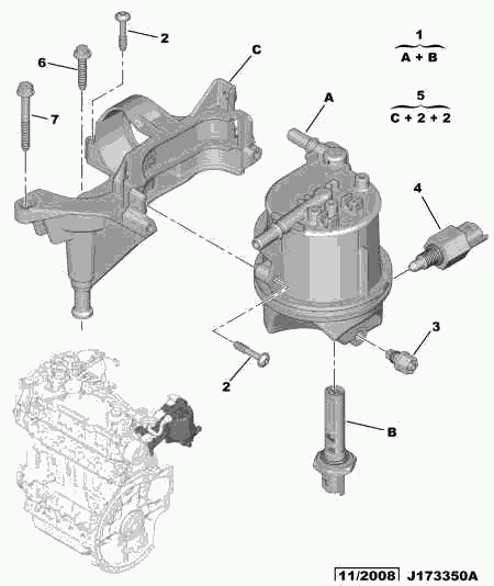 CITROËN 1901 85 - Polttoainesuodatin inparts.fi