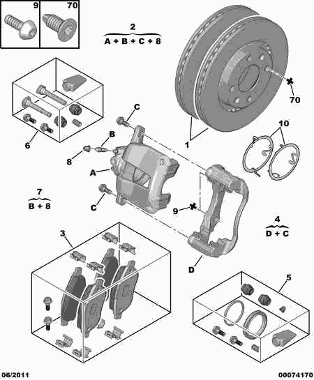 PEUGEOT E169142 - Jarrulevy inparts.fi