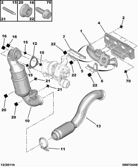 PEUGEOT (DF-PSA) 1706 P8 - Pakoputki inparts.fi