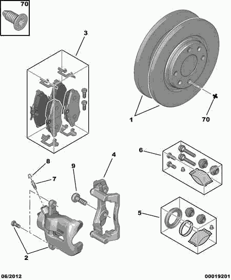 CITROËN 4253-84 - Jarrupala, levyjarru inparts.fi