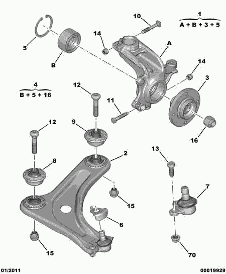 CITROËN 3520.T8 - Tukivarsi, pyöräntuenta inparts.fi