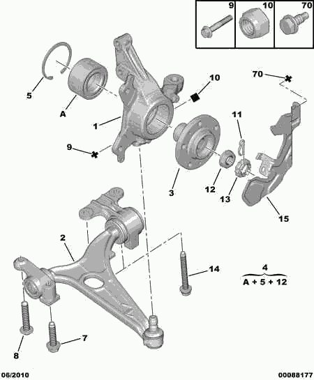 Opel 3350 93 - FRONT HUB BEARING inparts.fi