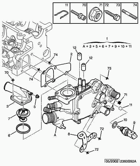 CITROËN 1336 W7 - Jäähdytysnesteputki inparts.fi