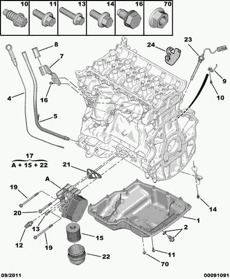 CITROËN 98 088 666 80 - Moottoriöljyn jäähdytin inparts.fi