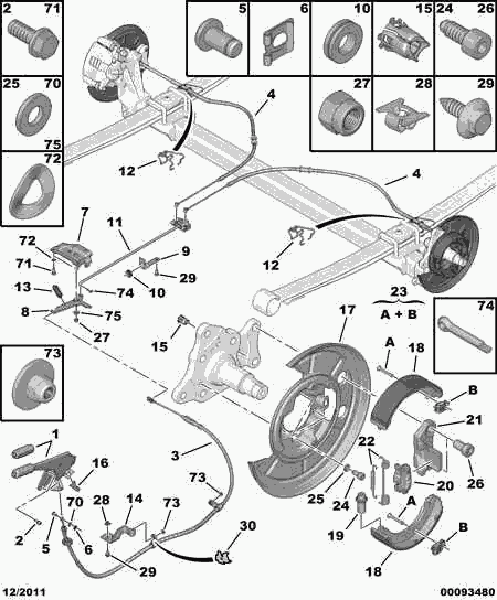 CITROËN 4746 17 - Vaijeri, seisontajarru inparts.fi