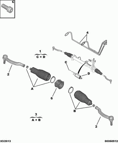 Opel 16 109 762 80 - Paljekumisarja, ohjaus inparts.fi