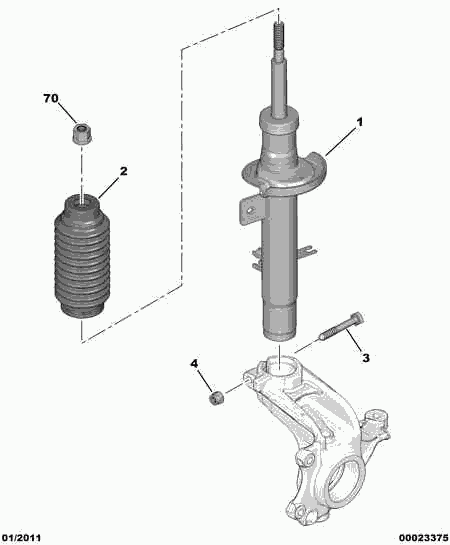 CITROËN 5202 SR - Iskunvaimennin inparts.fi