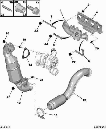 PEUGEOT 1706 F6 - Katalysaattori inparts.fi