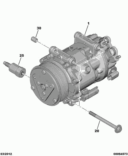 PEUGEOT 6453.RV - Kompressori, ilmastointilaite inparts.fi