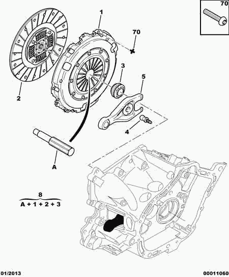 PEUGEOT 2055.FR - Kytkinlevy inparts.fi