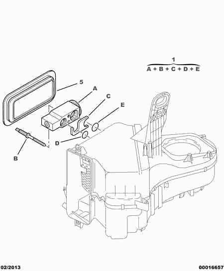 CITROËN 6461.G9 - Paisuntaventtiili, ilmastointilaite inparts.fi