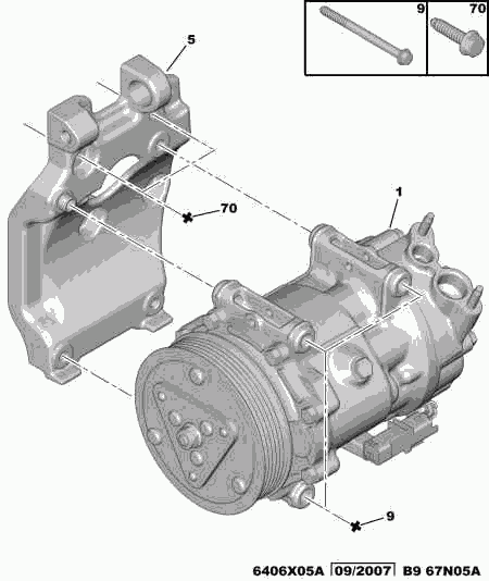 PEUGEOT 6453.WN - Kompressori, ilmastointilaite inparts.fi