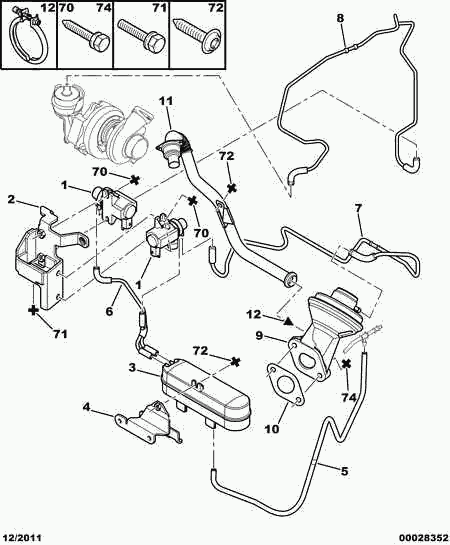 CITROËN 1628 XV - Venttiili, pakokaasun kierrätys inparts.fi