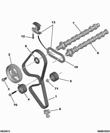 PEUGEOT 0816.F7 - Hammashihnat inparts.fi