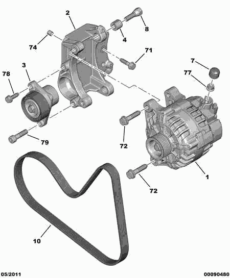 CITROËN 5705.KW - Laturi inparts.fi