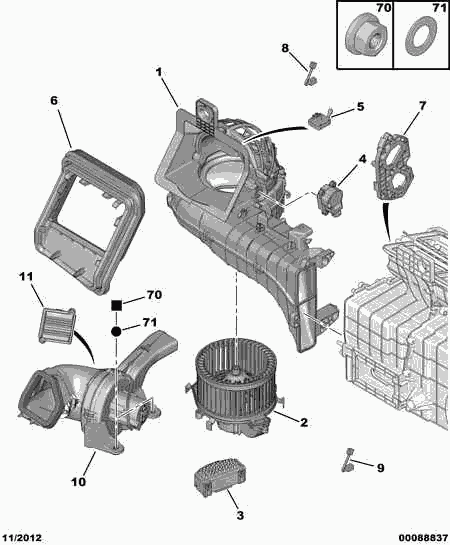 CITROËN 6441 CG - Sisätilapuhallin inparts.fi