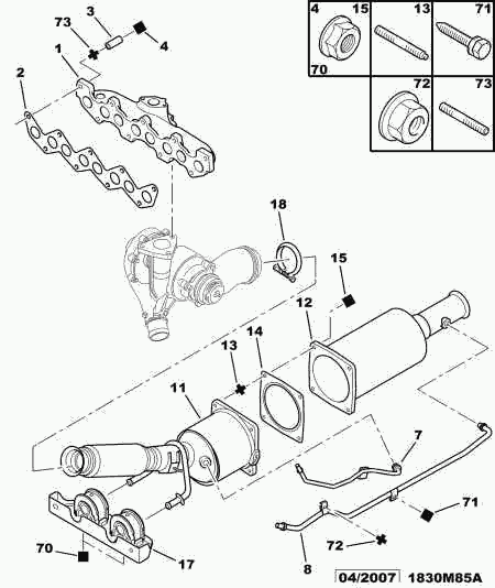 CITROËN 0349.J2 - Tiiviste, pakosarja inparts.fi