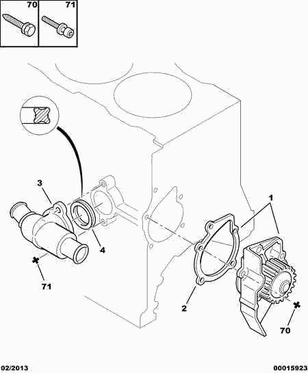 FIAT 1201 A1 - Vesipumppu inparts.fi