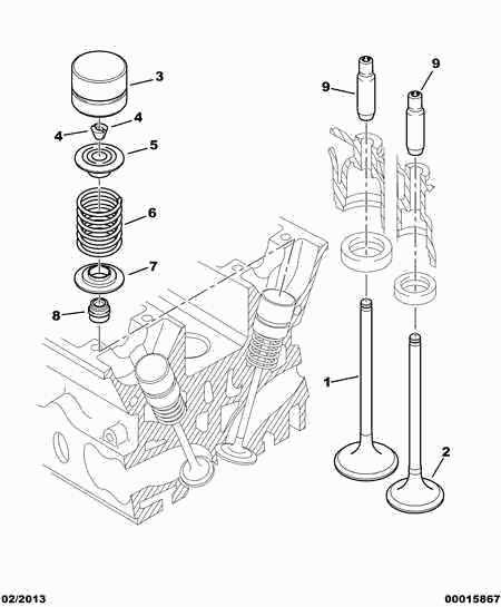 CITROËN 0956.38 - Tiiviste, venttiilivarsi inparts.fi