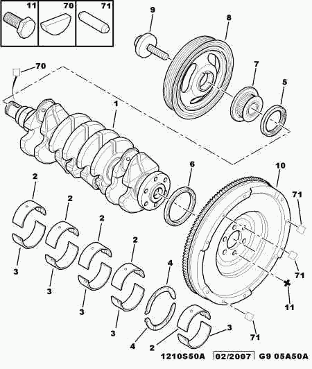 PEUGEOT 0537.60 - Hihnapyörän ruuvi inparts.fi