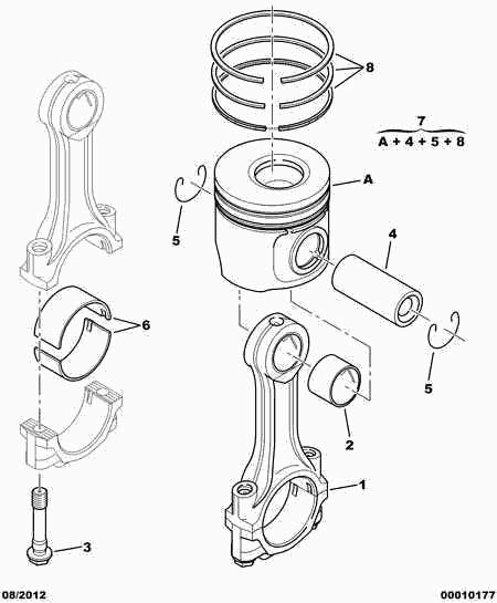 CITROËN 0607.55 - Kiertokangen pultti inparts.fi