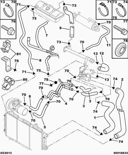 PEUGEOT 1317 R6 - Jäähdyttimen letku inparts.fi