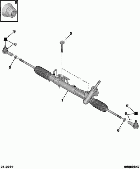 PEUGEOT 3817 74 - Raidetangon pää inparts.fi